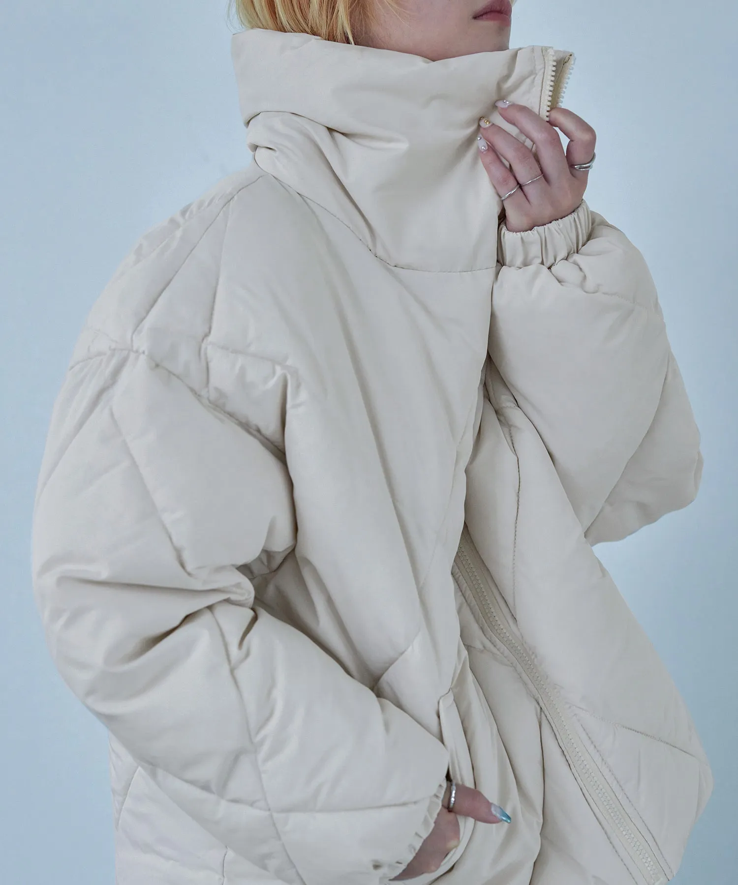 Diamond Pattern Quilting Down Jacket