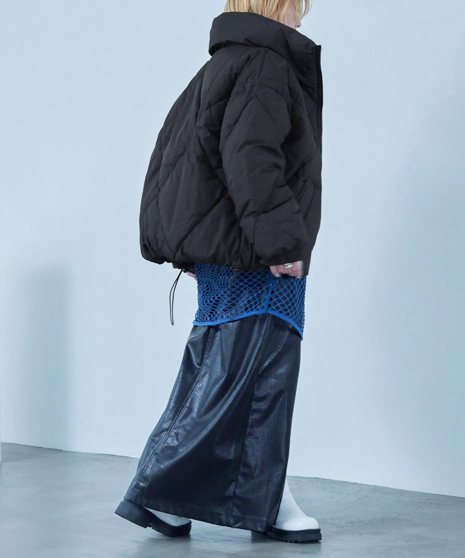 Diamond Pattern Quilting Down Jacket