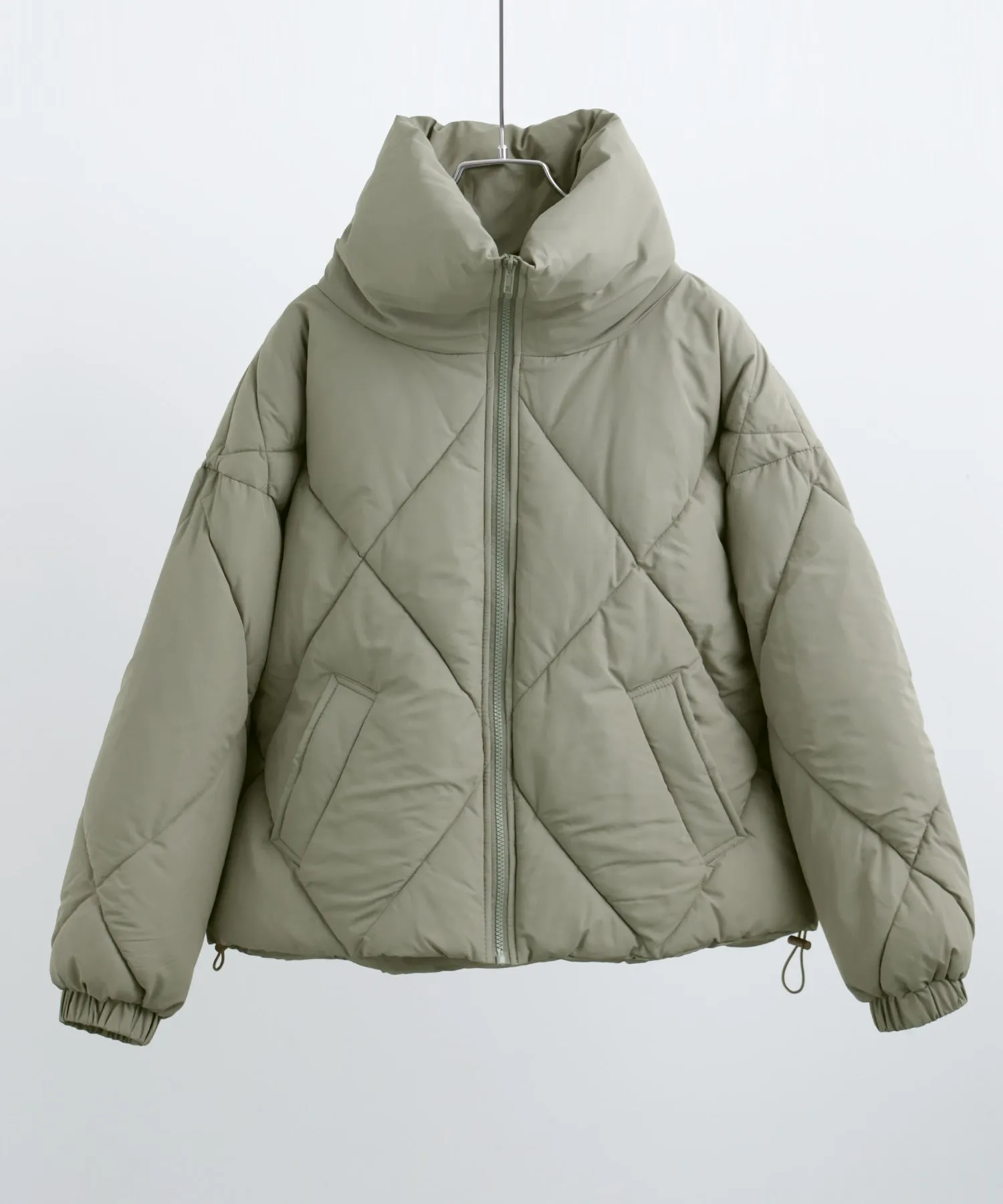 Diamond Pattern Quilting Down Jacket