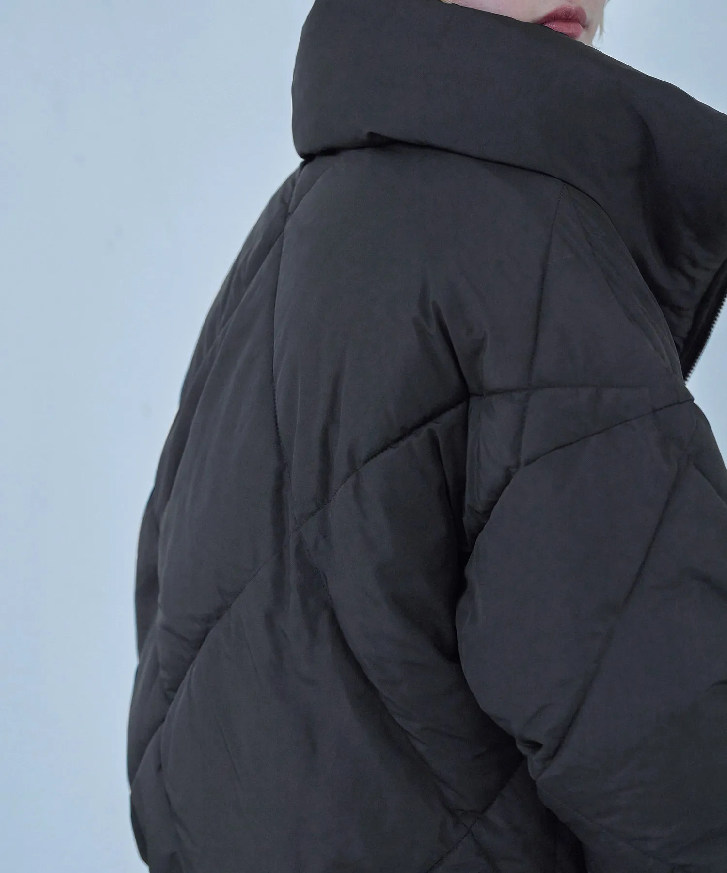 Diamond Pattern Quilting Down Jacket