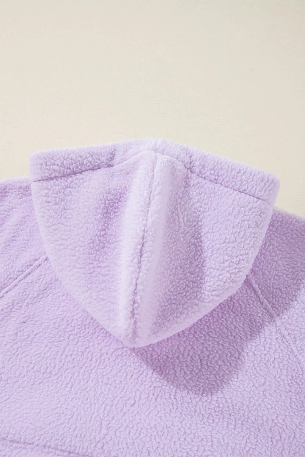Lavendula fuzzy drawstring hoodie