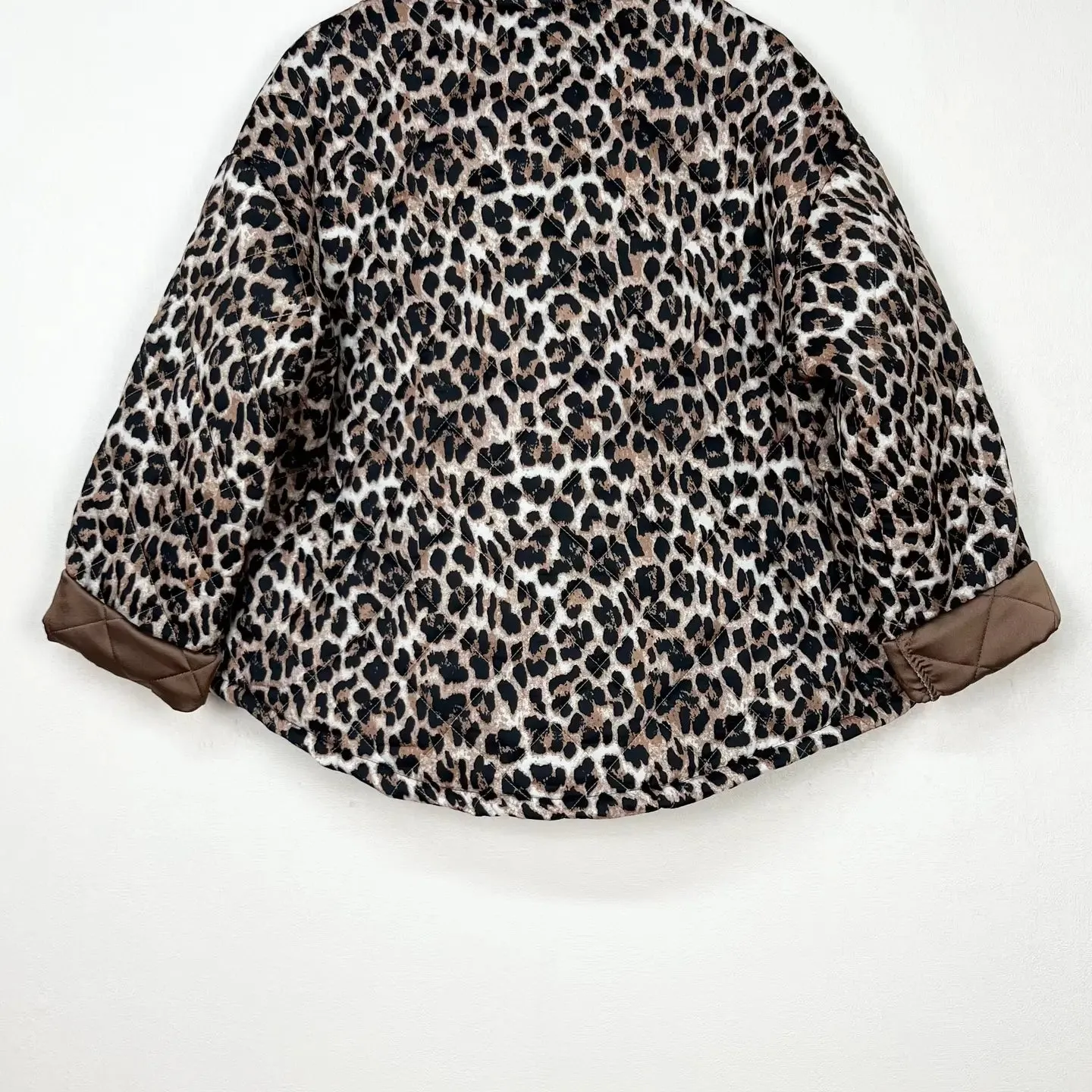 Leopard pattern coats, with colored background