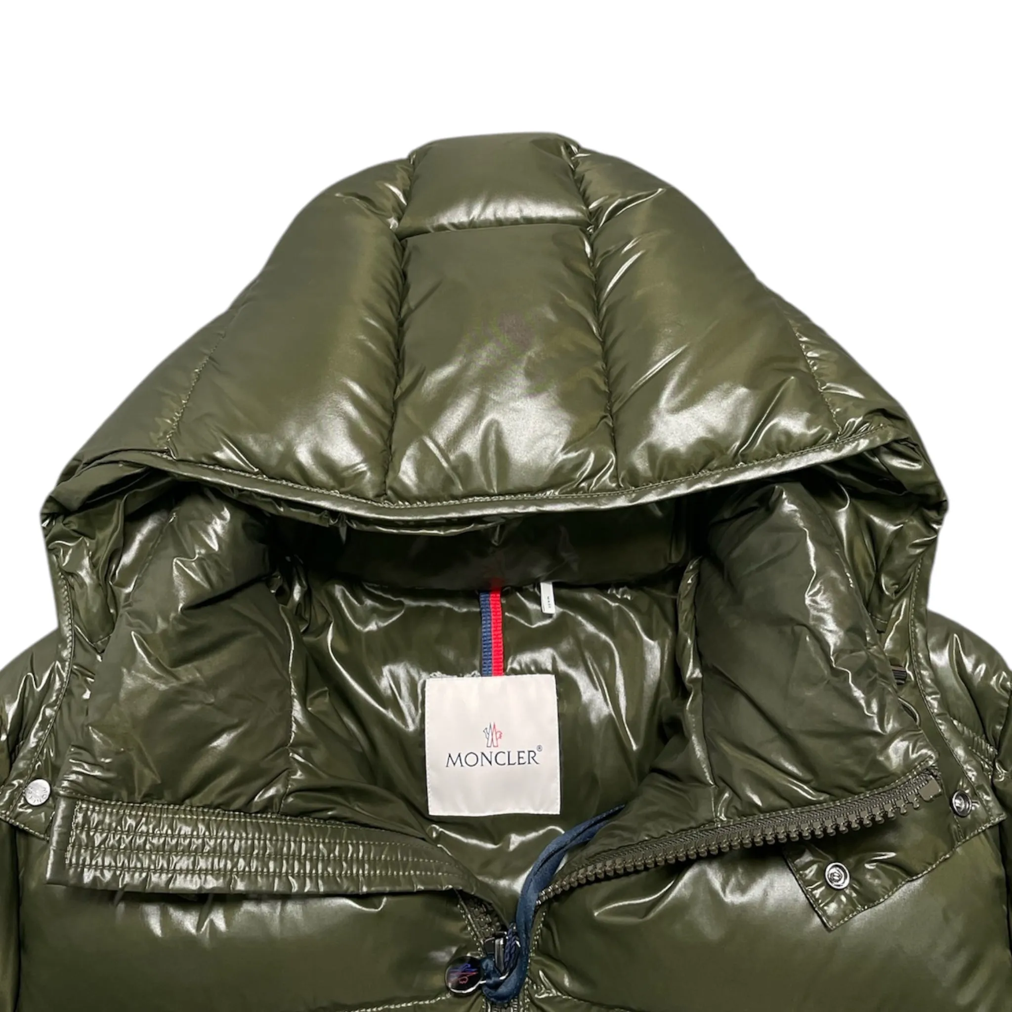Moncler Maya Short Down Jacket Olive Green