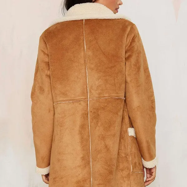 Patchwork Charming Lapel Coats