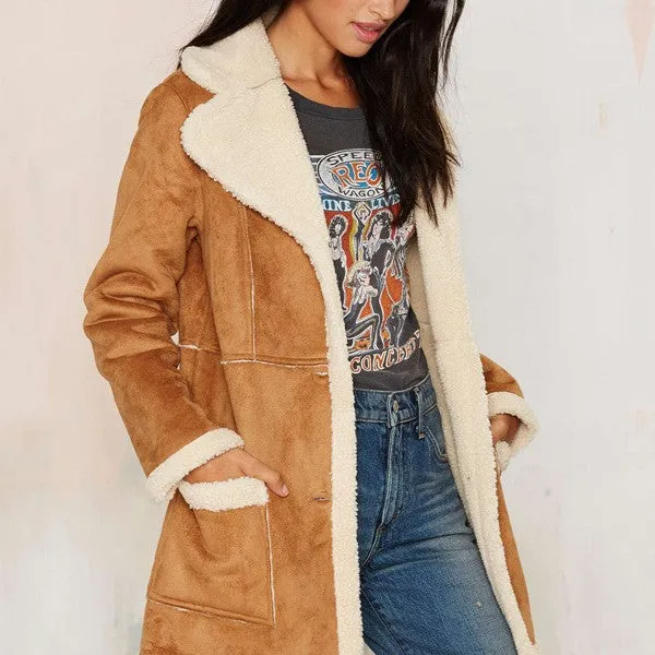 Patchwork Charming Lapel Coats