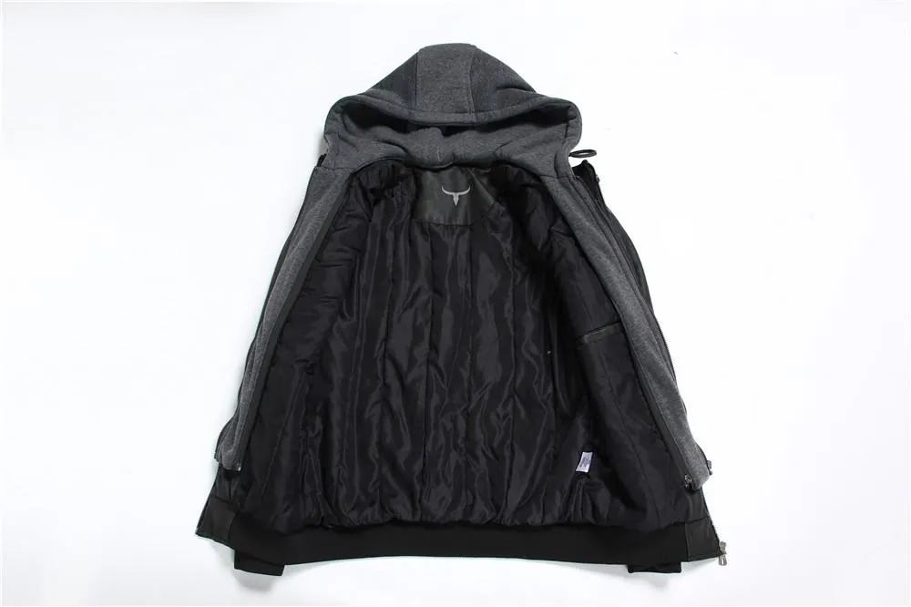 Premium Hooded Vindictation Leather Jacket