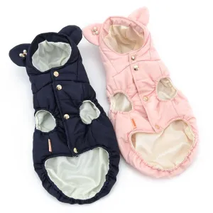 Warm Cat Coats with Small Ears