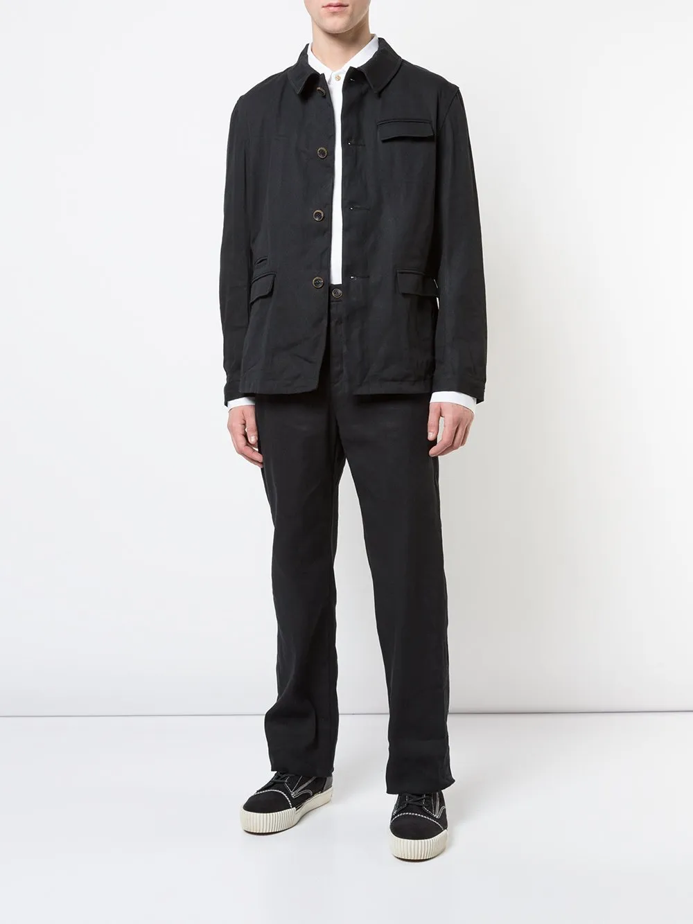 Woven Button Down Jacket