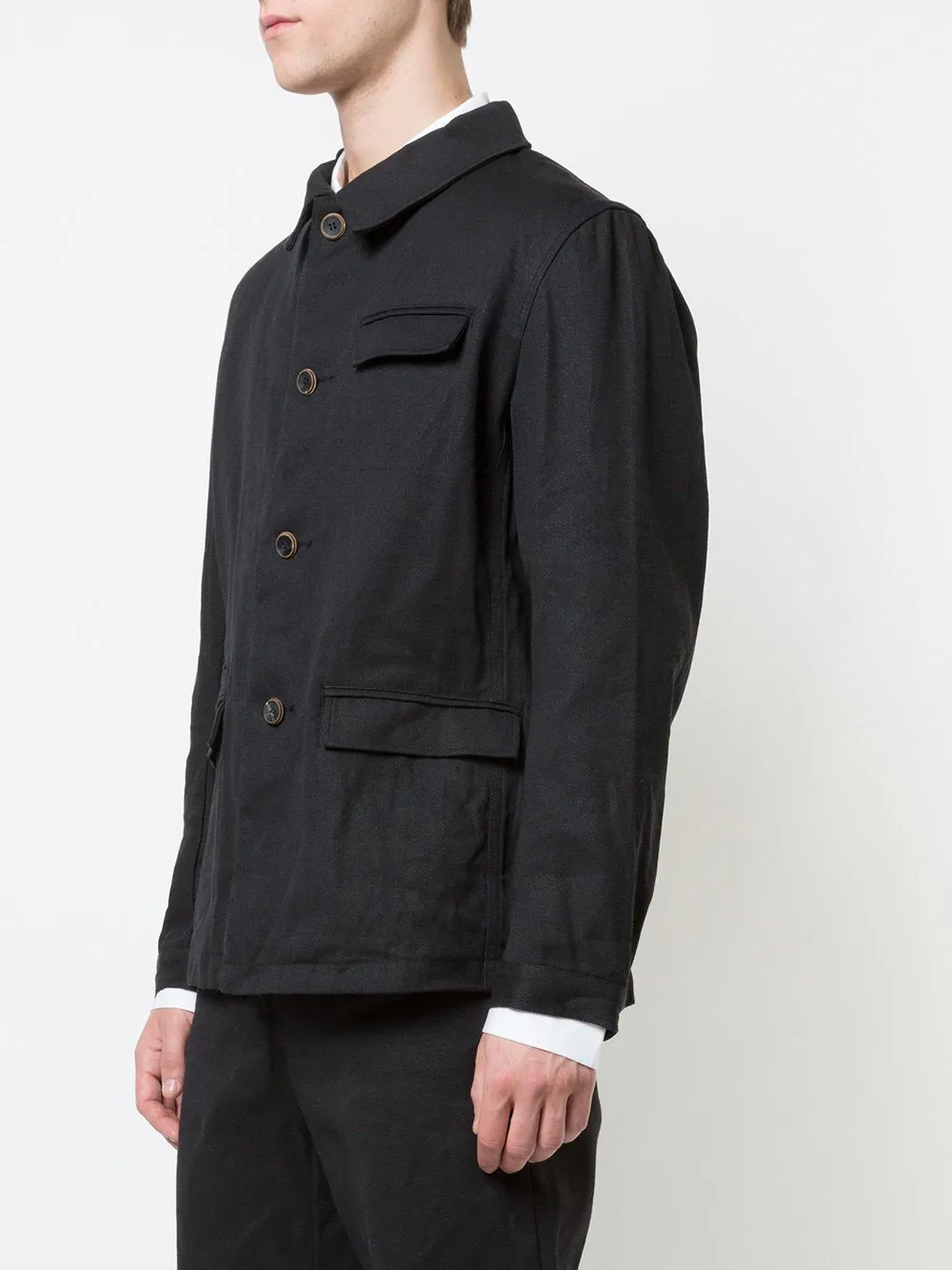 Woven Button Down Jacket