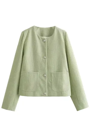 'Zia' Tweed Long Sleeve Jacket *3 Colors